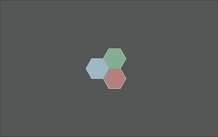 minimalism, hexagon, HD wallpaper