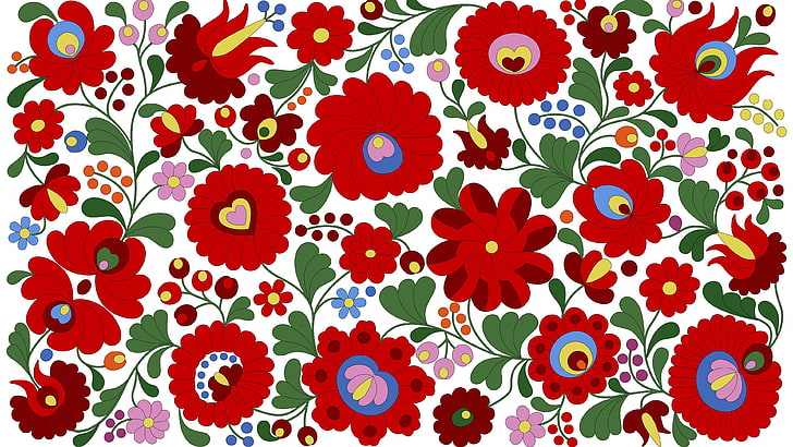 matyo pattern, hungarian, stylish, folk, ornamental, traditional, HD wallpaper