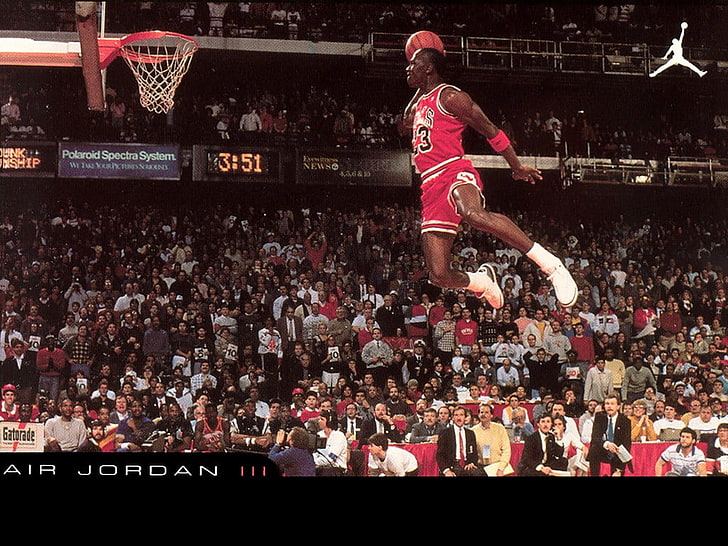 Michael Jordan, men, sports, basketball, Chicago Bulls, jumping, HD wallpaper