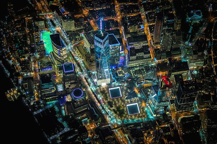 One World Trade Center, Manhattan, New York City, Vincent Laforet, HD wallpaper