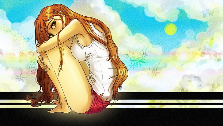 1920x1080 px Anime Girls Bleach Inoue Orihime Video Games Gran Turismo HD Art, HD wallpaper