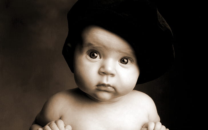 Confused baby, HD wallpaper