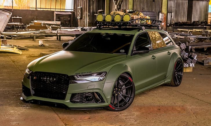 Audi, Tuning, RS6, Audi RS6 Sportback Army Green by RACE on ADV.1 Whe