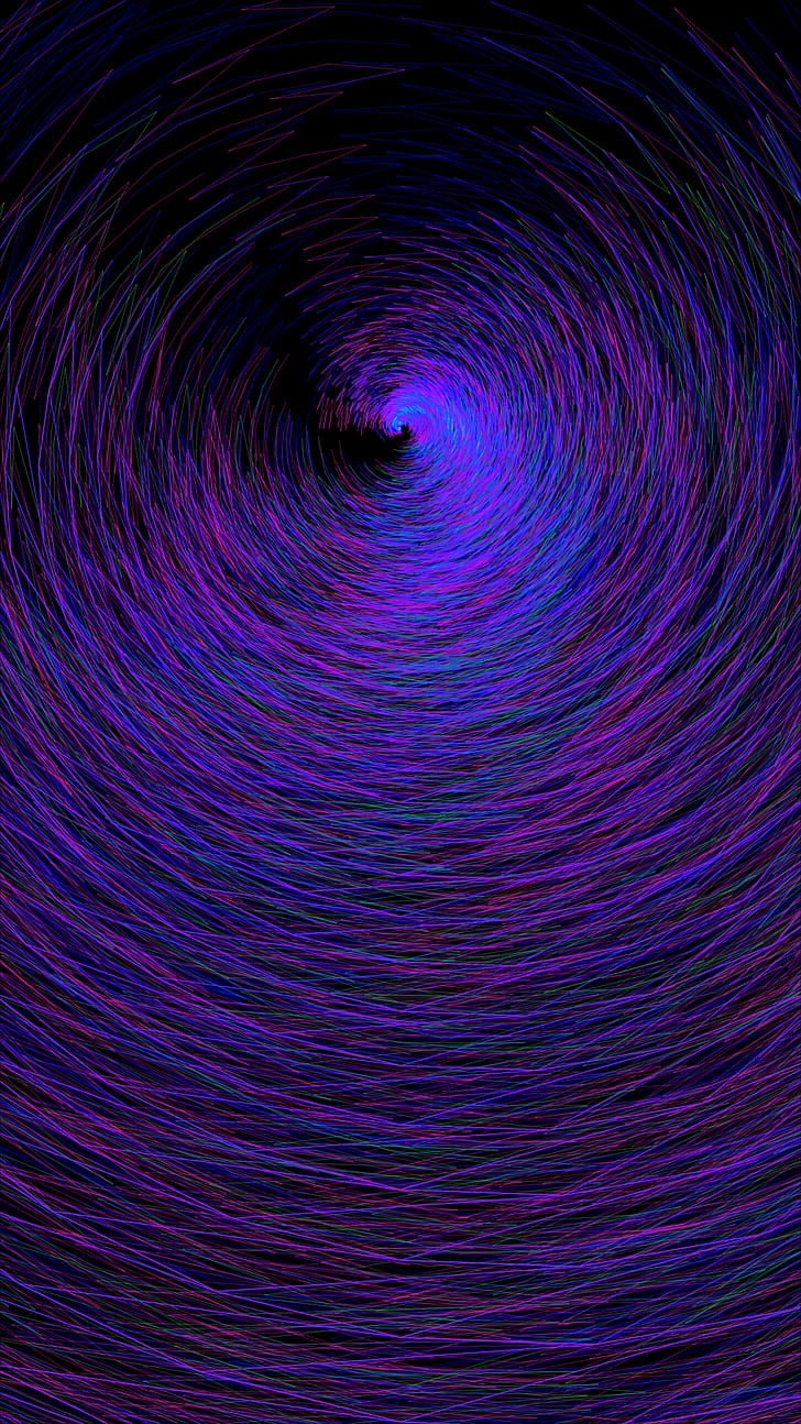funnel, spiral, rotation, purple, HD wallpaper
