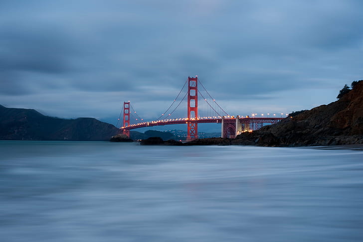 photography of Golden Gate Bridge, San Francisco, Open Arms, Sea