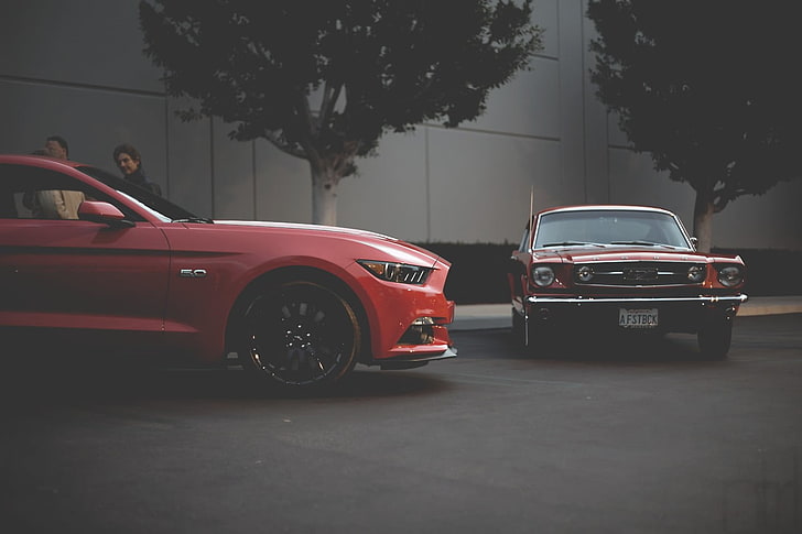 Hd Wallpaper Red Ford Mustang Coupe Ford Mustang 1969 1965 Ford Mustang Wallpaper Flare