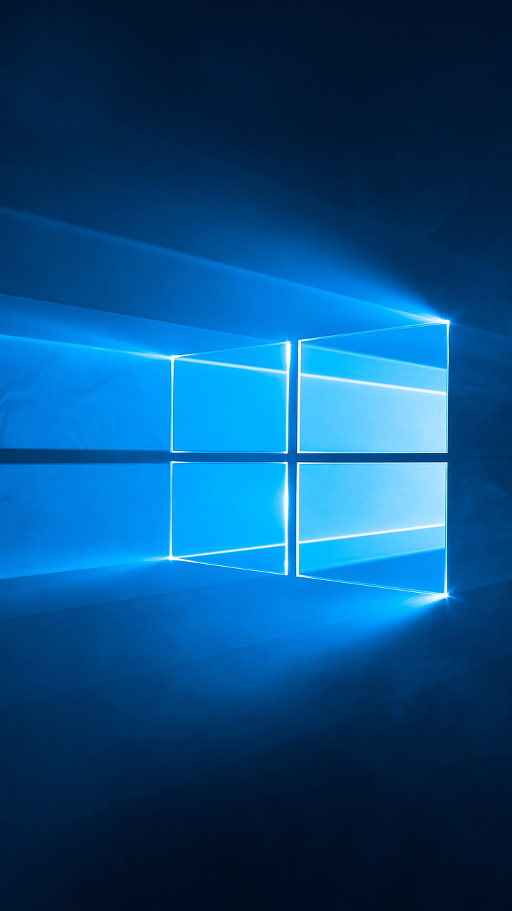 Microsoft Windows logo, Windows 10, operating system, portrait display HD wallpaper