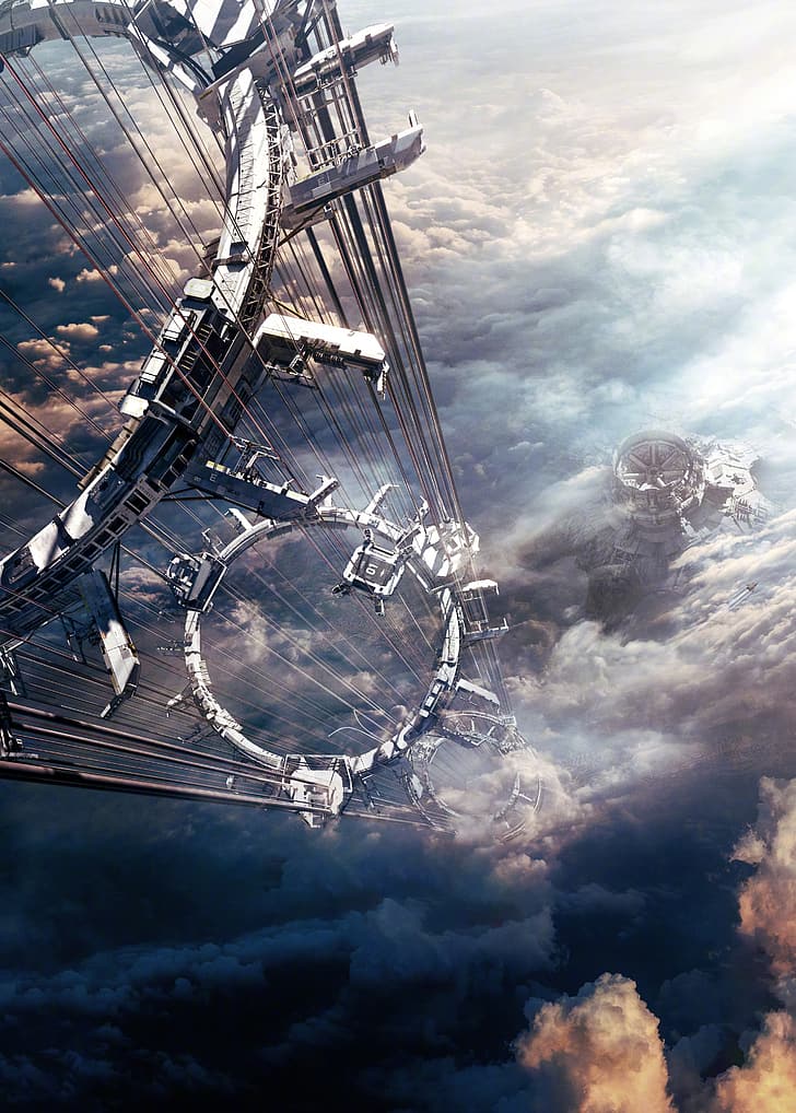 The Wandering Earth 2, space elevator, earth engine, HD wallpaper