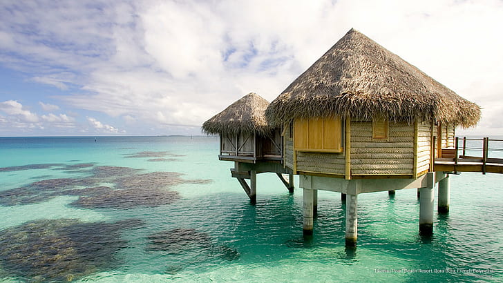 Tikehau Pearl Beach Resort, Bora Bora, French Polynesia, Islands, HD wallpaper