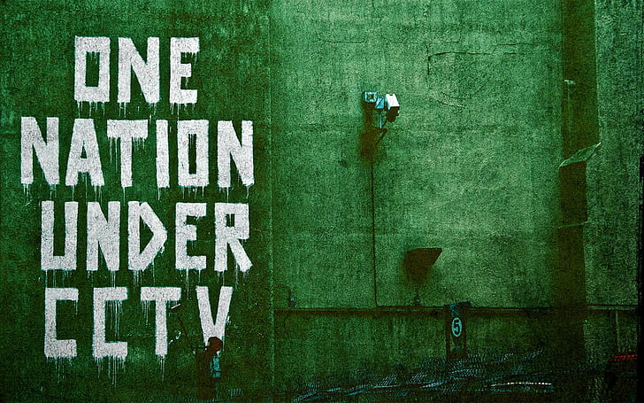 Banksy Graffiti Green HD, digital/artwork