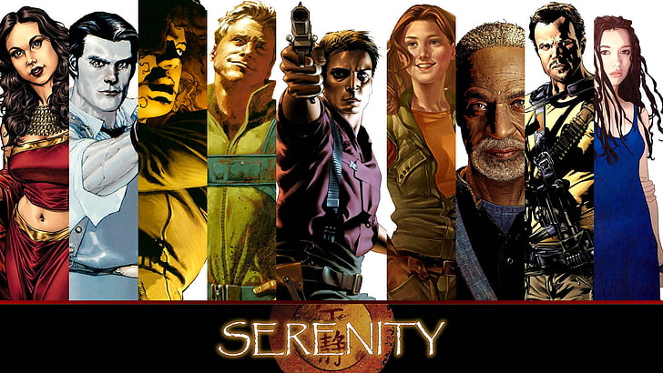 Serenity wallpaper, Firefly, collage, TV, artwork, Nathan Fillion, HD wallpaper