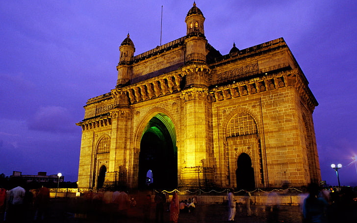 Gateway Of India Mumbai, brown bricked building, World, Cityscapes, HD wallpaper