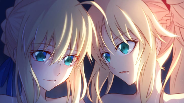 Fate Series, Fate/Grand Order, Mordred (Fate/Apocrypha), Saber (Fate Series)