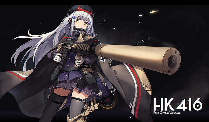 Video Game, Girls Frontline, HK416 (Girls Frontline), gun, weapon, HD wallpaper