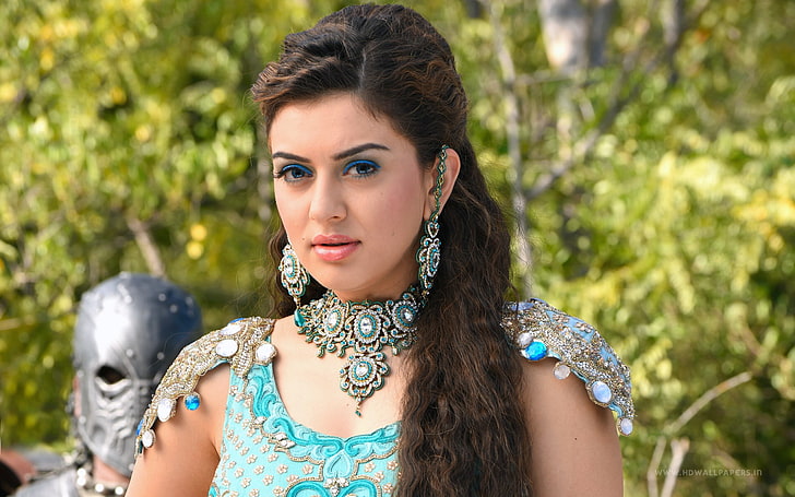 Hansika Motwani in Puli, portrait, young adult, one person, lifestyles, HD wallpaper