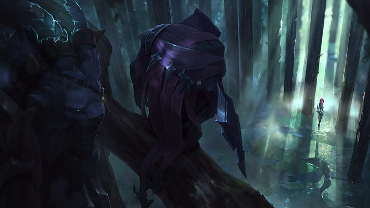 forest, Katarina (league of legends), Rengar, Talon (League Of Legends), HD wallpaper