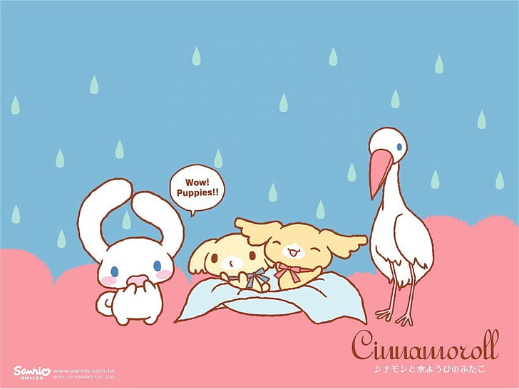babies cinnamoroll Cinnamoroll and babies surprise Anime Hello Kitty HD Art, HD wallpaper