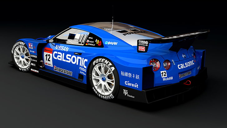 Hd Wallpaper Blue And Black Coupe Gtr Nissan Calsonic Car Mode Of Transportation Wallpaper Flare