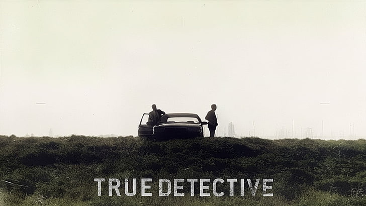 black and white car engine bay, True Detective, text, plant, mode of transportation, HD wallpaper