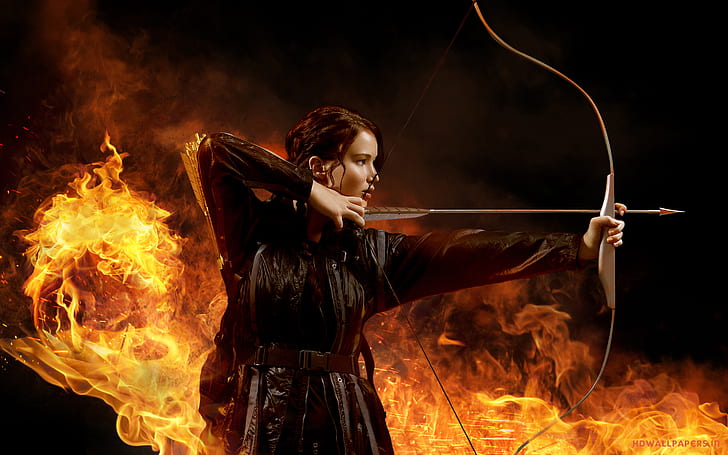 Jennifer Lawrence in The Hunger Games, HD wallpaper