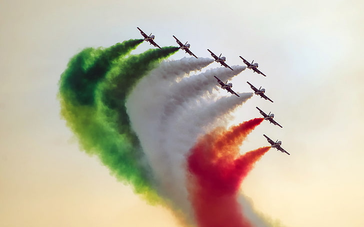 Indian Air Force Jet Fighters, air vehicle, airplane, mode of transportation, HD wallpaper