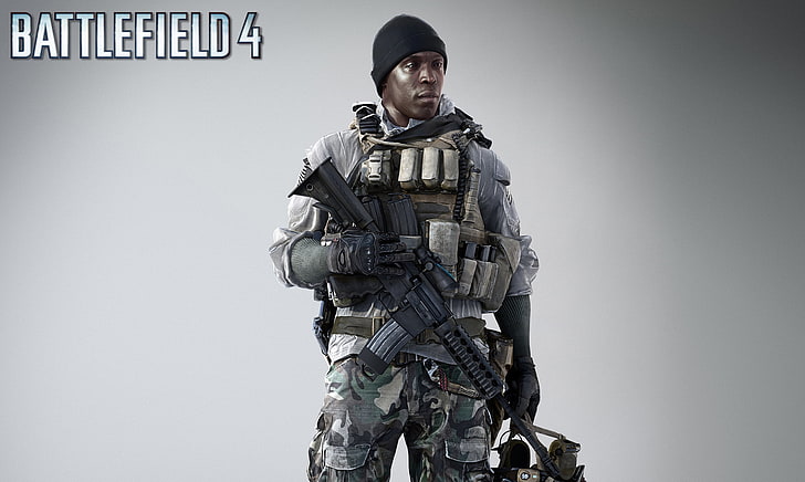 Battlefield 4 wallpaper, weapons, hat, soldiers, fighter, rifle, HD wallpaper