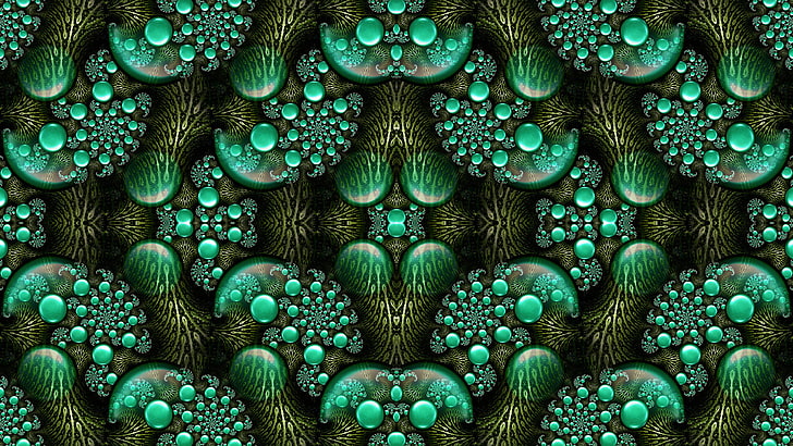 abstract, pattern, symmetry, fractal, full frame, backgrounds, HD wallpaper