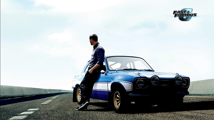 Paul Walker, Fast and Furious 6, Ford, Ford Escort Mexico, Ford Escort Mk1, HD wallpaper