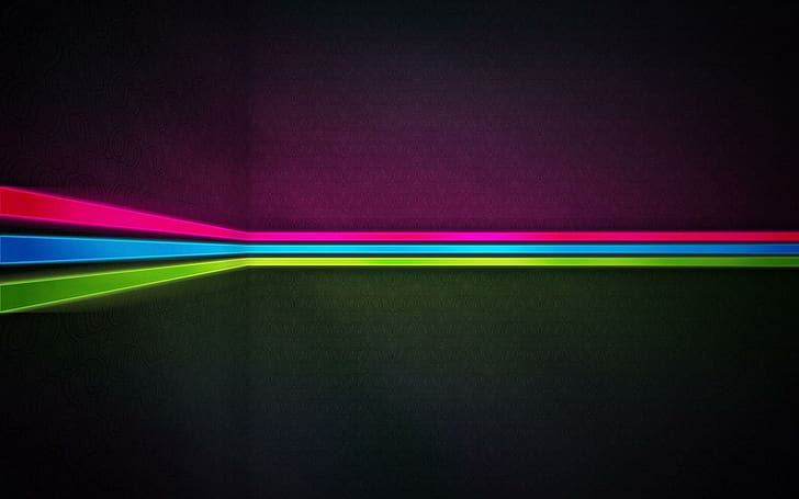 Neon stripes, pink blue and green illustration, abstract, 1920x1200, HD wallpaper