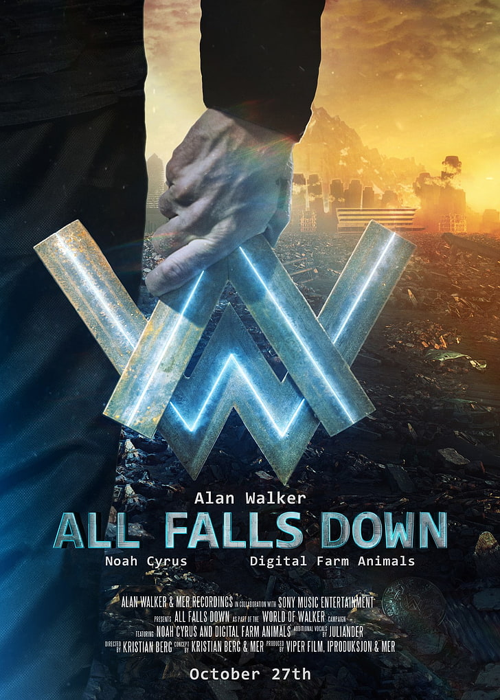 HD wallpaper: Alan Walker, All Falls Down, human body part, people, men,  communication | Wallpaper Flare