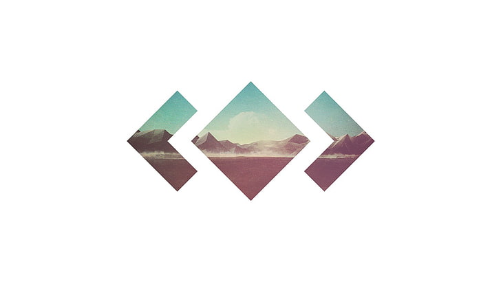 album covers, cover art, Madeon, mountains, simple