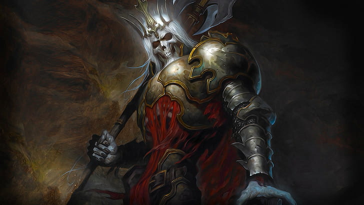 Diablo III, King Leoric, video games, artwork, HD wallpaper