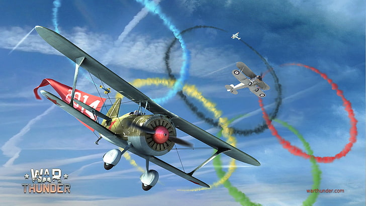 War Thunder game application, Olympic Games, airplane, Gaijin Entertainment, HD wallpaper
