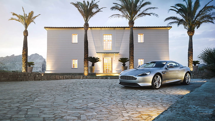 Aston Martin DB9, car, mode of transportation, motor vehicle, HD wallpaper