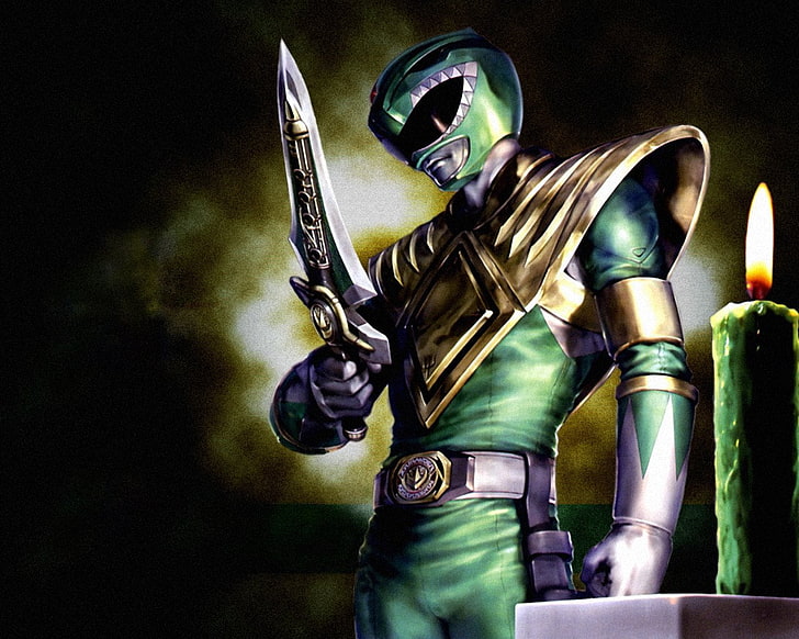 Power Ranger Green Ranger vector art, TV Show, Power Rangers
