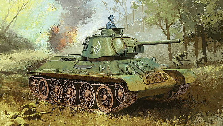 Soviet Tank T-34-76, other, 3d and abstract