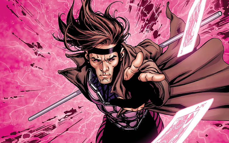 X-Men Gambit HD, cartoon/comic, HD wallpaper