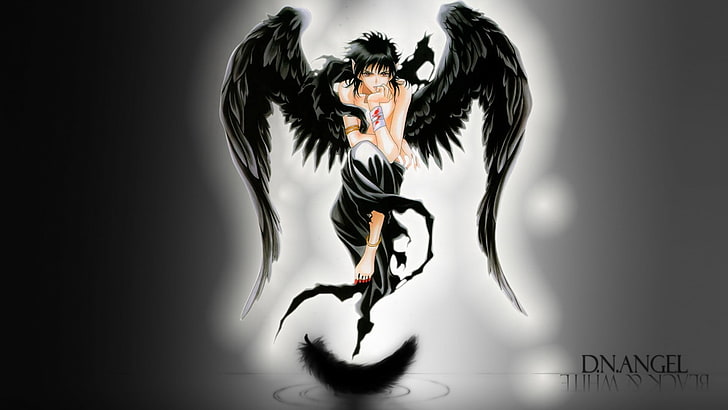 Death Note Angel illustration, wings, studio shot, one person, HD wallpaper