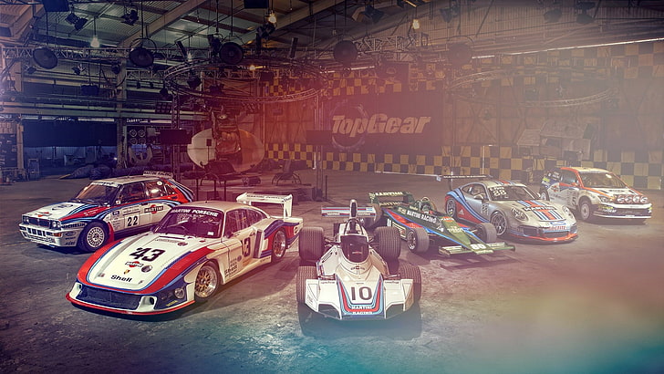 car, Lancia Delta Integrale, Porsche, TopGear, racing, Italdesign Brivido Martini Racing, HD wallpaper