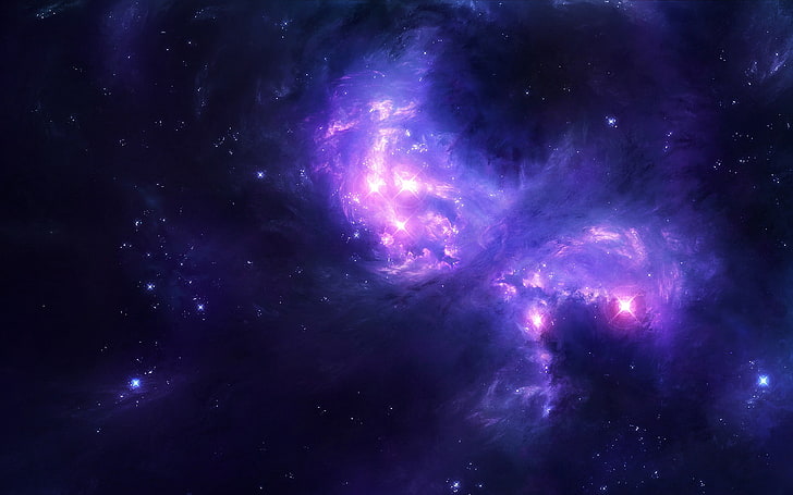 Hd Wallpaper Purple And Black Galaxy Wallpaper Background Sky