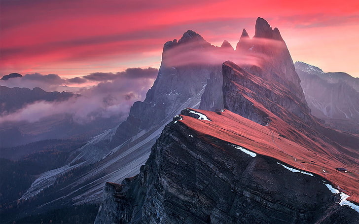 mountain photo, mountains, landscape, nature, Dolomites (mountains), HD wallpaper