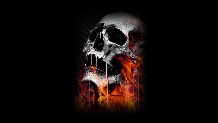 Red skeleton asthetic dark hell skull HD phone wallpaper  Peakpx