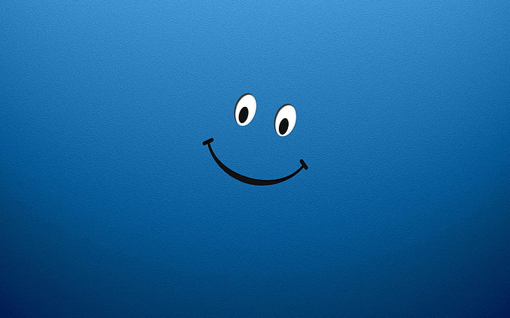 HD wallpaper Blue Smile smiley illustration Funny smiley face  background  Wallpaper Flare