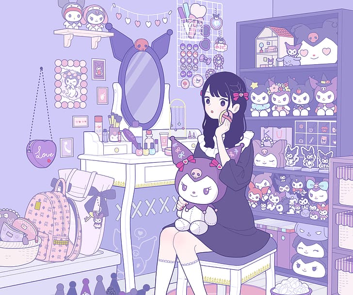  Be Positive   KUROMI  MY MELODY WALLPAPERS