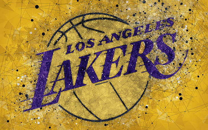 LA Lakers NBA logo Wallpaper, NBA Basketball Logo Wallpaper…