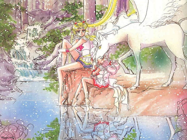 ChbiMoon Manga SailorMoon & SailorChibiMoon Anime Sailor Moon HD Art, HD wallpaper