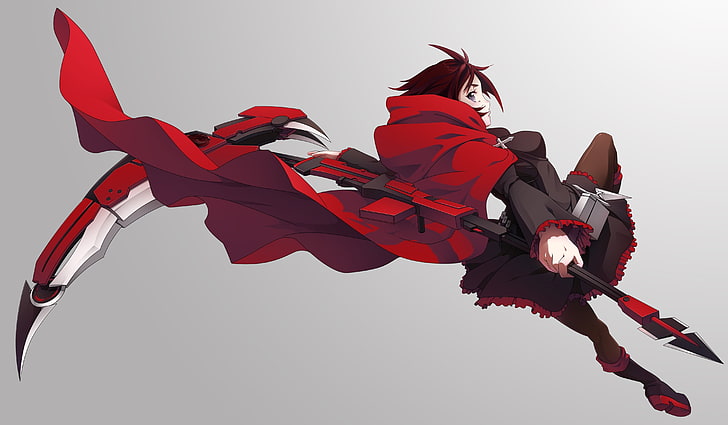male anime character illustration, RWBY, Ruby Rose (character), HD wallpaper