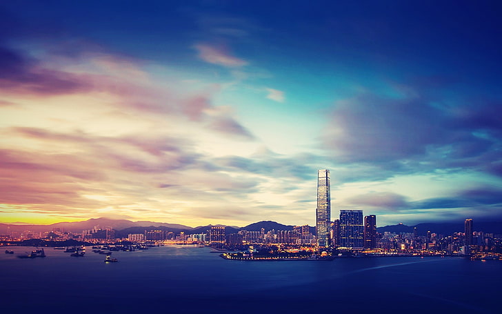 cityscape photography, Hong Kong, architecture, building exterior, HD wallpaper