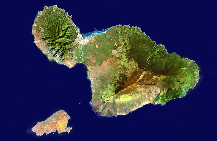 Maui, Hawaii, green island aerial photography, Travel, Islands
