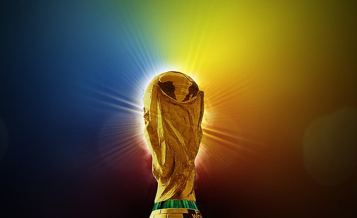 FIFA World Cup 2HD Wallpaper14 HD Wallpaper, gold trophy illustration, HD wallpaper